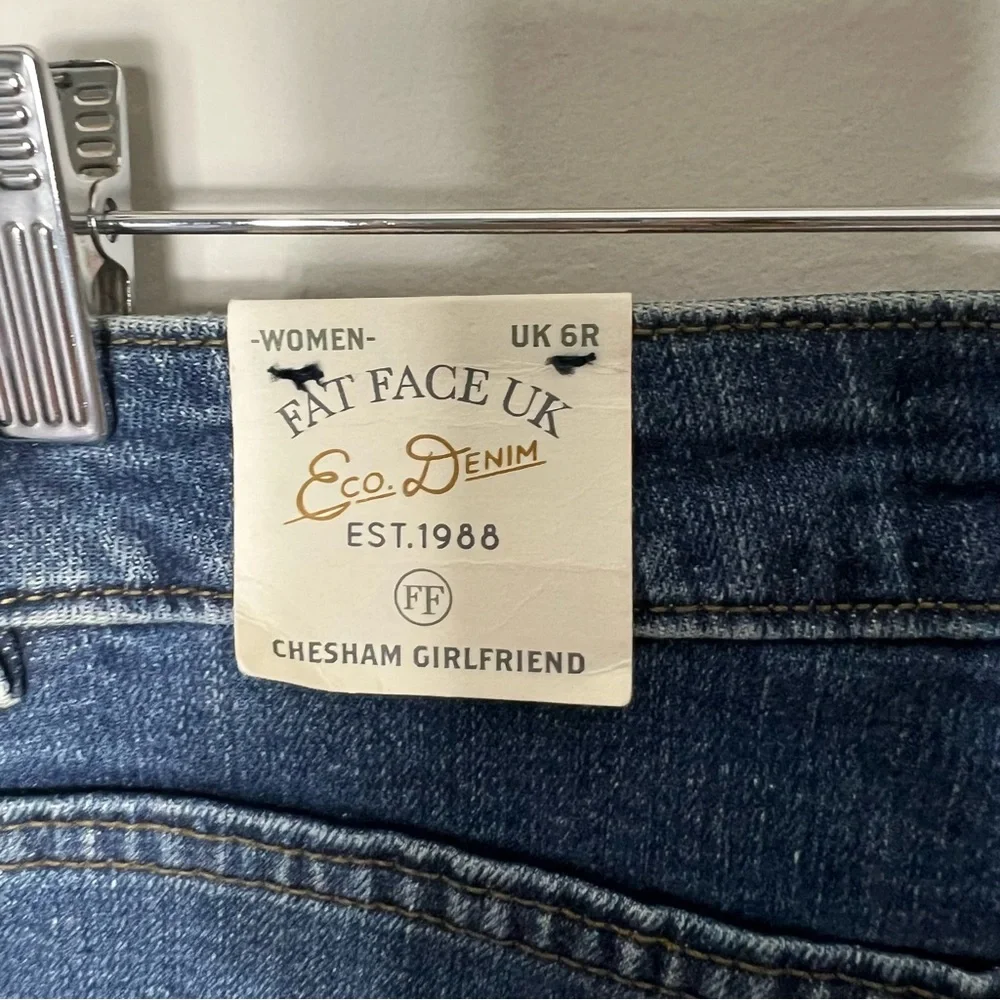 NEW Fat Face Chesham Girlfriend Jeans Denim High Rise Size 2 - Picture 16 of 16